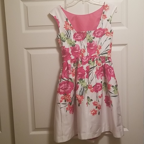 Eliza J Cotton Floral Sleeveless Sheath Dress - Picture 11 of 13